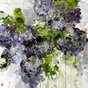 纯手绘唯美印象花卉油画 博比宝格丝加拿大画家Bobbie Burgers 065