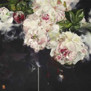 纯手绘唯美印象花卉油画 博比宝格丝加拿大画家077