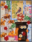 新中式 中式图案装饰油画 中国风 大芬村油画 01
