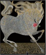 马 动物装饰油画 现代风格油画01