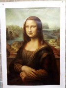 蒙娜丽莎油画作品实拍欣赏 临摹作品