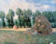 干草堆 克洛德·莫奈1885 油画临摹 大芬村