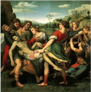 《基督被解下十字架》拉斐尔 大芬村油画临摹