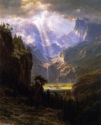 洛矶山脉着陆器峰 Albert Bierstadt  油画 主题： 山  年代：1863