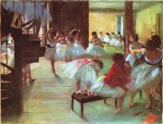 芭蕾舞学校 埃德加·德加 油画欣赏