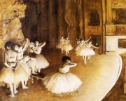 芭蕾舞排练  埃德加·德加 油画