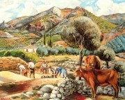 风景与菲克艺术家的农舍 拉斐尔·扎巴莱塔（Rafael Zabaleta）
