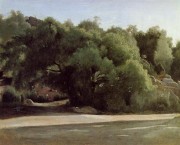 枫丹白露，通往Chailly的道路 卡米尔·柯罗（Camille Corot） 大芬村油画