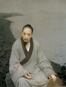 靳尚谊《八大山人》132×100cm 2006 布面油画 中国美术馆藏