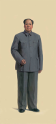 靳尚谊 1966年作 《毛泽东全身像 》大芬村油画临摹定制