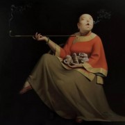 刘宝军  抽烟的女人 大芬村油画11