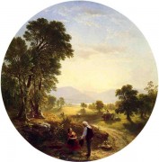 哈德逊河风光 阿舍·布朗·杜兰德 古典风景 油画