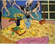 静物与“舞蹈” 亨利·马蒂斯（Henri Matisse） 印象油画