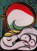 镜子 巴勃罗毕加索 手绘油画定制
