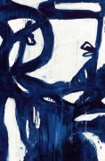 蓝色抽象油画 现代 简约 大芬油画