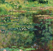 睡莲，1904 (The Waterlily Pond, 1904 ) 克劳德·莫奈 大芬村油画