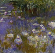 睡莲，黄色和淡紫色 克劳德·莫奈 大芬油画村