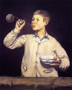 马奈油画 世界吹泡泡的男孩 爱德华·马奈 油画