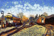 (火车站) 文森特 - 梵高 大芬油画