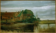 （热内普的水磨坊） 文森特·梵高 1884 大芬油画