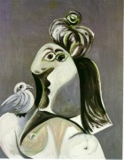 有鸟的女人 巴勃罗毕加索 大芬村油画