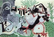 海滩上的两个女人 巴勃罗毕加索 抽象油画