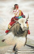 西藏题材油画  中国民族题材 大芬村油画