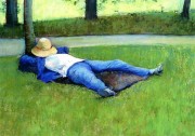 午睡 古斯塔夫·卡耶博特  大芬村  油画
