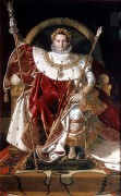 拿破仑在皇位上的肖像 让·奥古斯特·多米尼克·安格尔 大芬油画 酒店配画