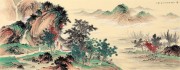 中国山水田园油画 归隐  中式风格 中国风 大芬村油画