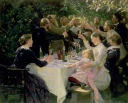 斯卡恩的艺术家派对，1888 年 大芬村油画