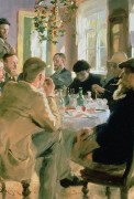 午餐时间，1883年 世界名画 定制油画