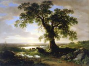 孤独橡树老橡树，1844年  大芬村油画
