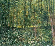 树木和灌木丛，1887年  大芬村油画