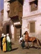 大芬村油画临摹 开罗的马商- 让-莱昂热罗姆
