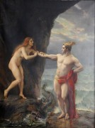 珀耳修斯接生仙女座 古斯塔夫-克洛德-艾蒂安库尔图瓦 手绘油画