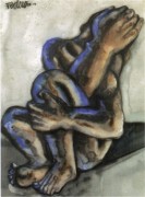 哭泣的女人- 费尔南多波特罗 大芬村油画