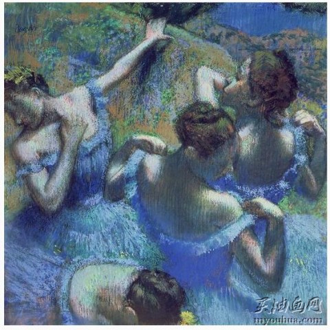 蓝色舞者，约 1899 年 埃德加·德加